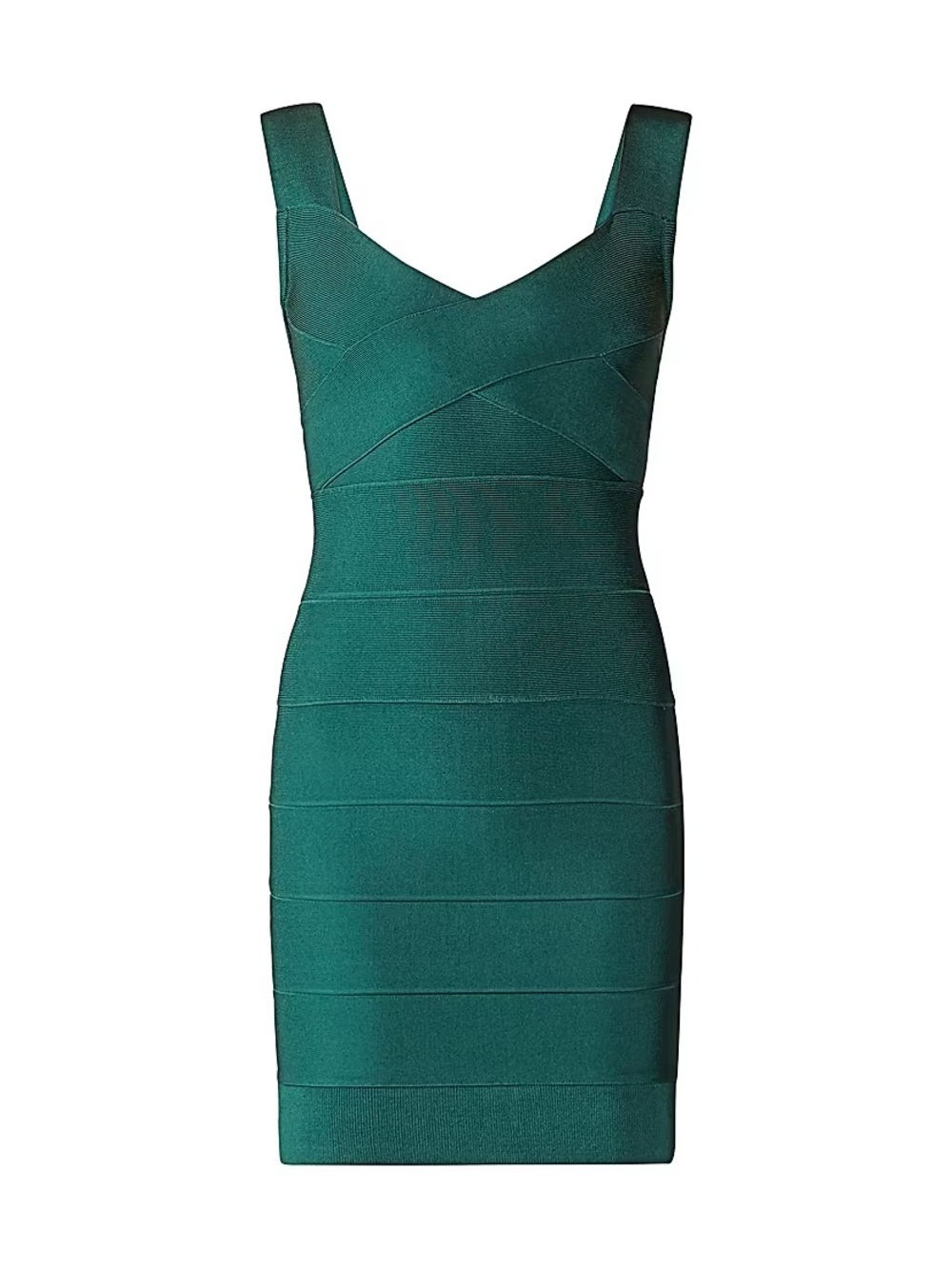 NWOT Herve Leger Emerald Green Sleeveless Bandage Midi Dress | Size S